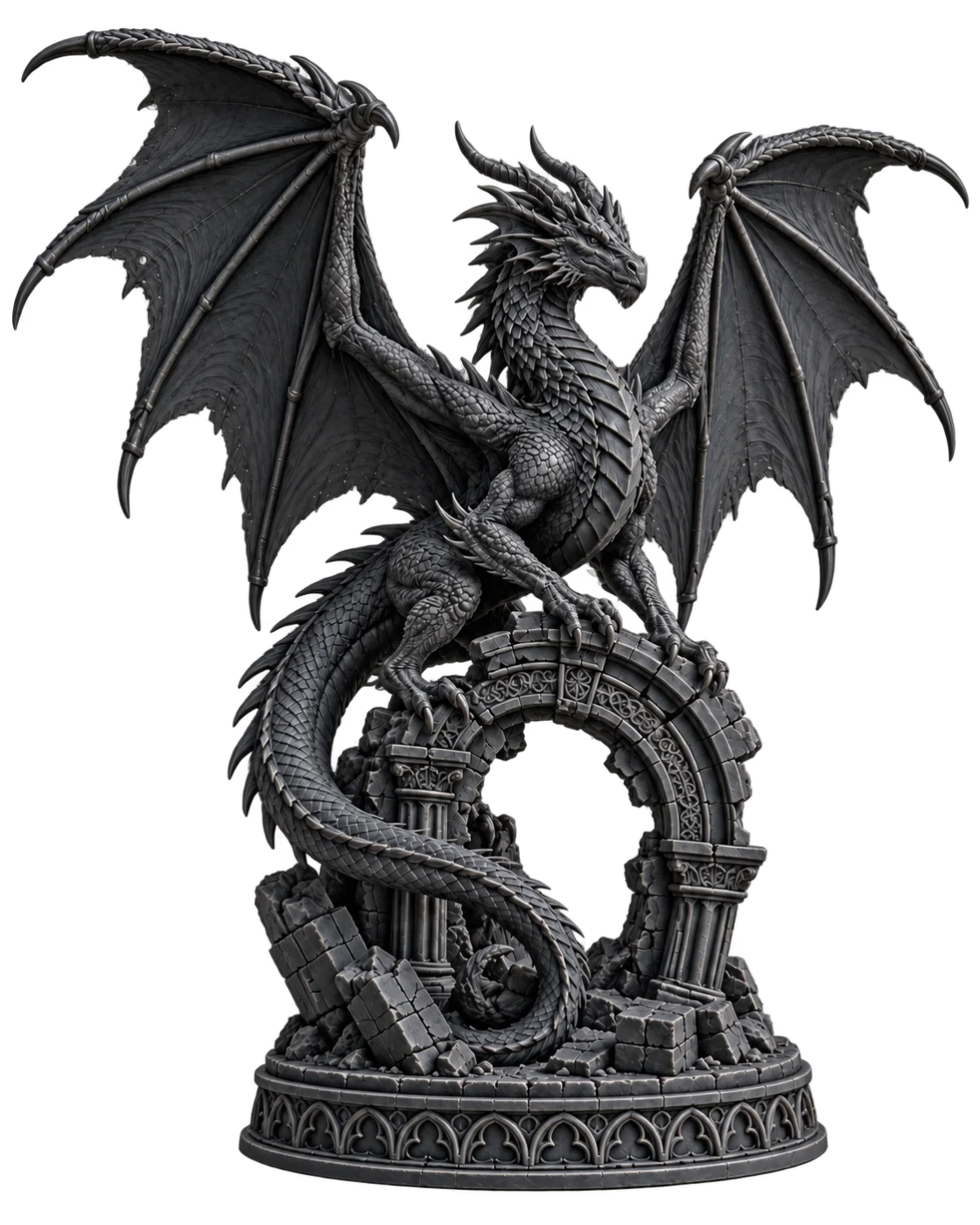 Fortress Black · resin visual